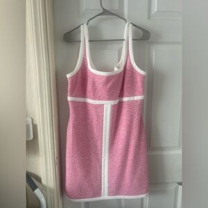 Karl Lagerfeld Pink and White Fabric